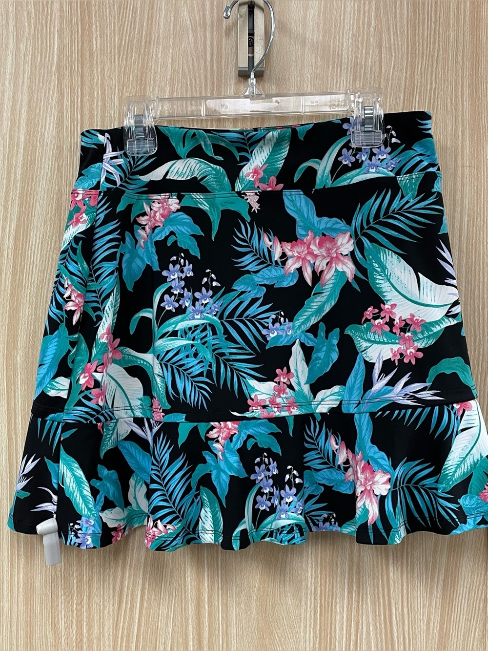 Tommy Bahama Black Tropical Print Skort Size S